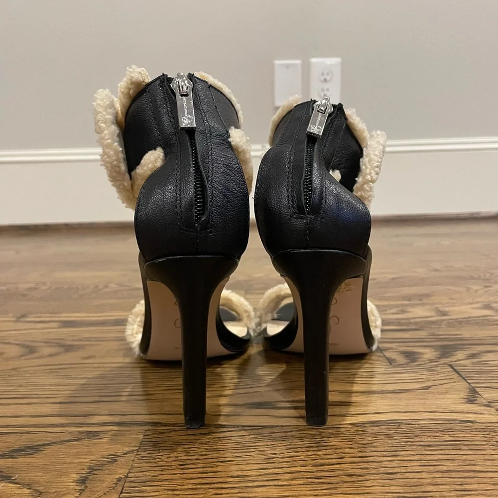 Jessica Simpson Cylia faux shearling cuff sandals - Picture 7 of 10